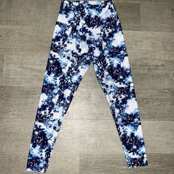 Onzie, Stardust Galaxy Print High Rise Midi Length Basic Legging Women’s X-Small - Picture 1 of 9